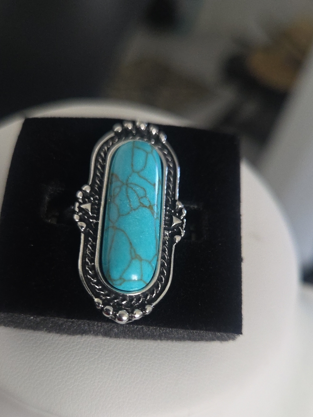 Paparazzi Desert Stone Blue Ring NWT
